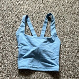 Old Navy Blue Sleeveless Fitted Crop Tank Top